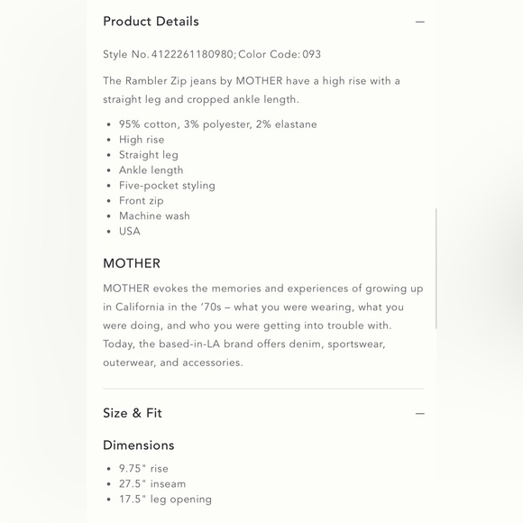 MOTHER The Rambler - Picture 5 of 12